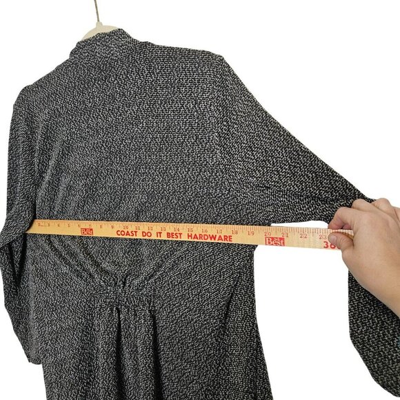 Carol Rose Petite Cozy‎ Black & White Open-Front Cardigan With Dolman Sleeves XL - Picture 9 of 11